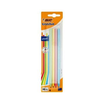 Bic Evolution Stripes 4'lü Kurşun Kalem