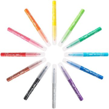 Bic Kids Baby 12 Renk Ultra Yıkanabilir Jumbo Keçeli Kalem