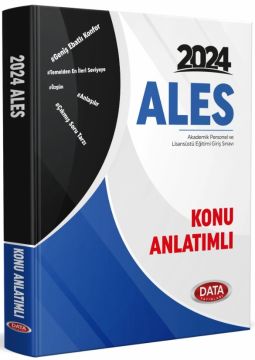 Data Yayınları 2024 ALES Konu Anlatımlı Tek Kitap