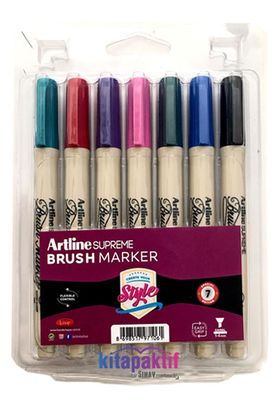 Artline Supreme 7 Renk Fırça Uçlu Kalem Seti
