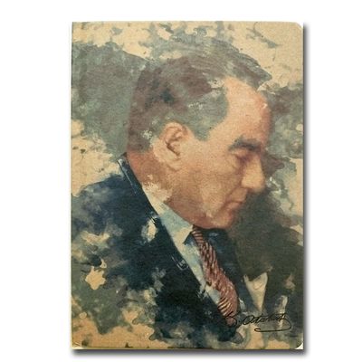 Keskin Color Atatürk Ciltli Kraft Kapak 80 Yaprak 10,5*15 Çizgili Defter Model-4