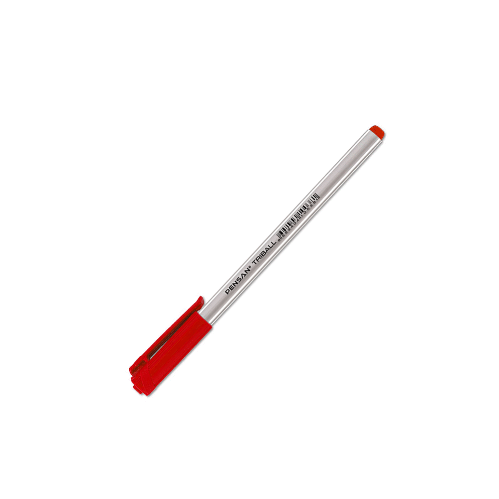 Pensan Triball Kırmızı 1.0 mm Tükenmez Kalem