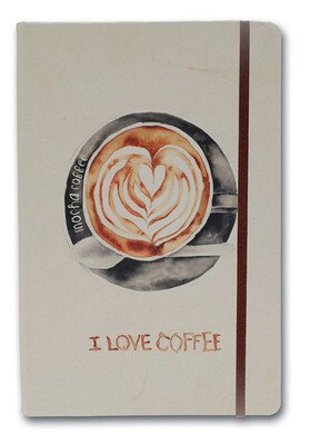 NoteLook I Love Mocha Coffee A6 Çizgisiz Defter