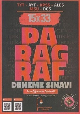 Edebiyat Sokağı TYT AYT KPSS ALES MSÜ DGS Paragraf 15x33 Deneme