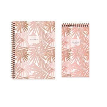 Keskin Color La Plume Leaves Spiralli Kahve 80 Yaprak 16,5*22,5 Kareli Defter ve Çizgili Bloknot