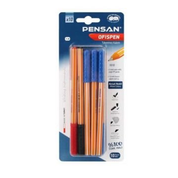 Pensan 1010 1.0 mm 10'lu Tükenmez Kalem