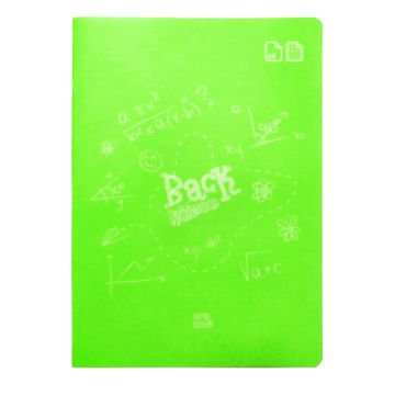 Gıpta Eco Back Notebook Dikişli Yeşil Plastik Kapak 60 Yaprak A4 Kareli Defter
