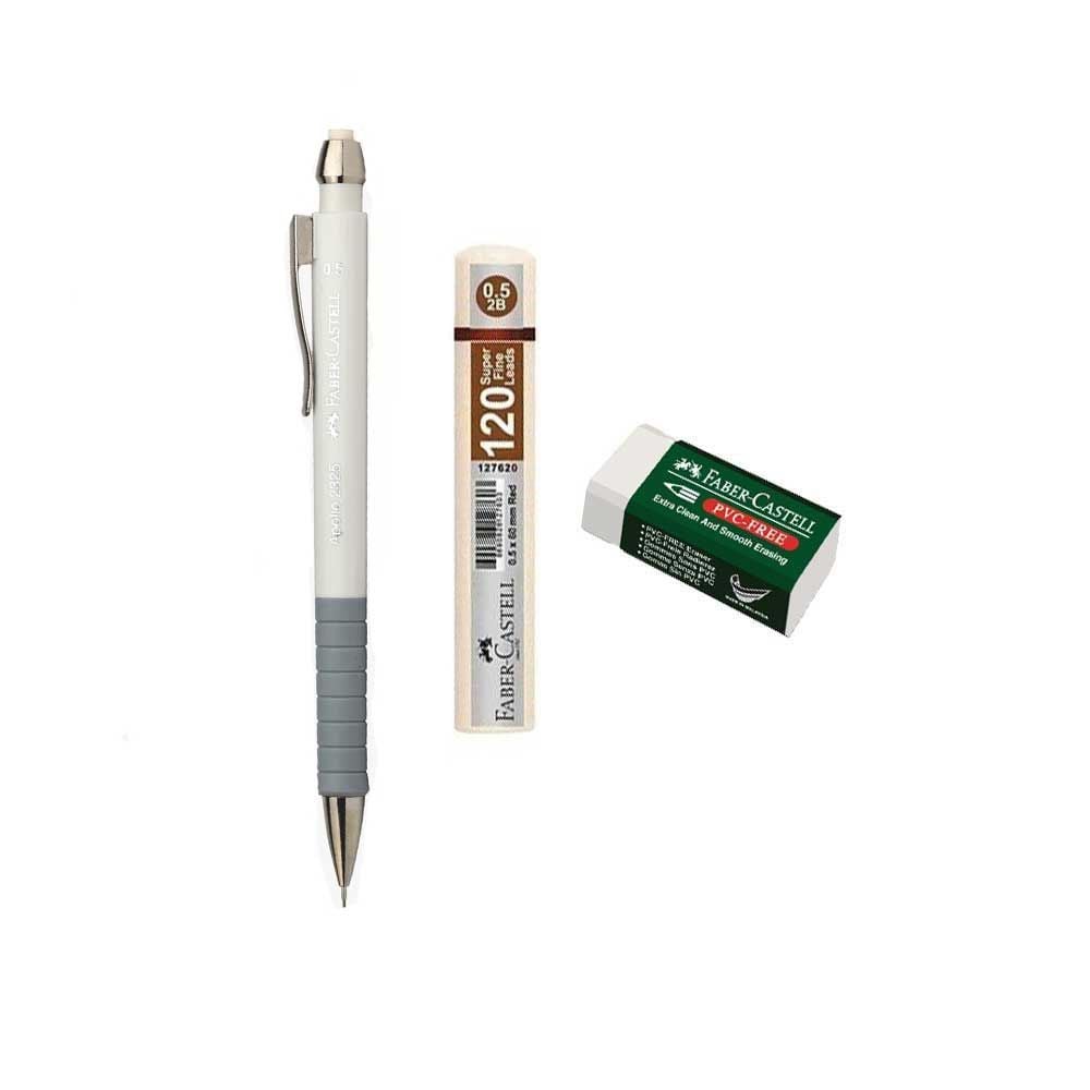 Faber Castell Apollo 2325 Beyaz 0.5 Uçlu Kalem Seti