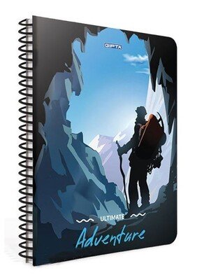 Gıpta Adventure Spiralli Dağcı Karton Kapak 100 Yaprak A4 Kareli Defter