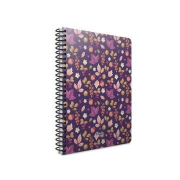 Gıpta 100 Things Spiralli Pembe Sert Kapak 100 Yaprak 17*24 Kareli Defter