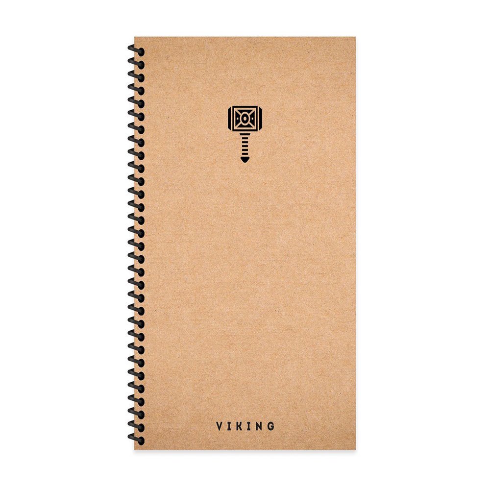 Keskin Color La Plume Viking Spiralli Çekiç Sert Kapak 80 Yaprak 10*19 Çizgisiz Defter