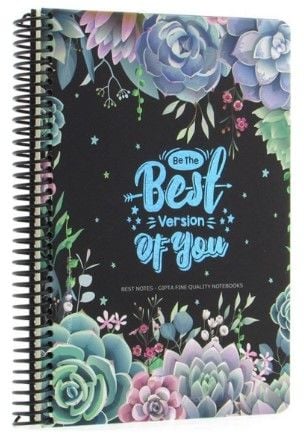 Gıpta Best Notes Spiralli Best Version Of You Sert Kapak 120 Yaprak 17*24 Kareli Defter