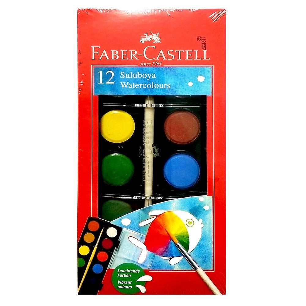 Faber Castell Küçük Boy 12 Renk Sulu Boya