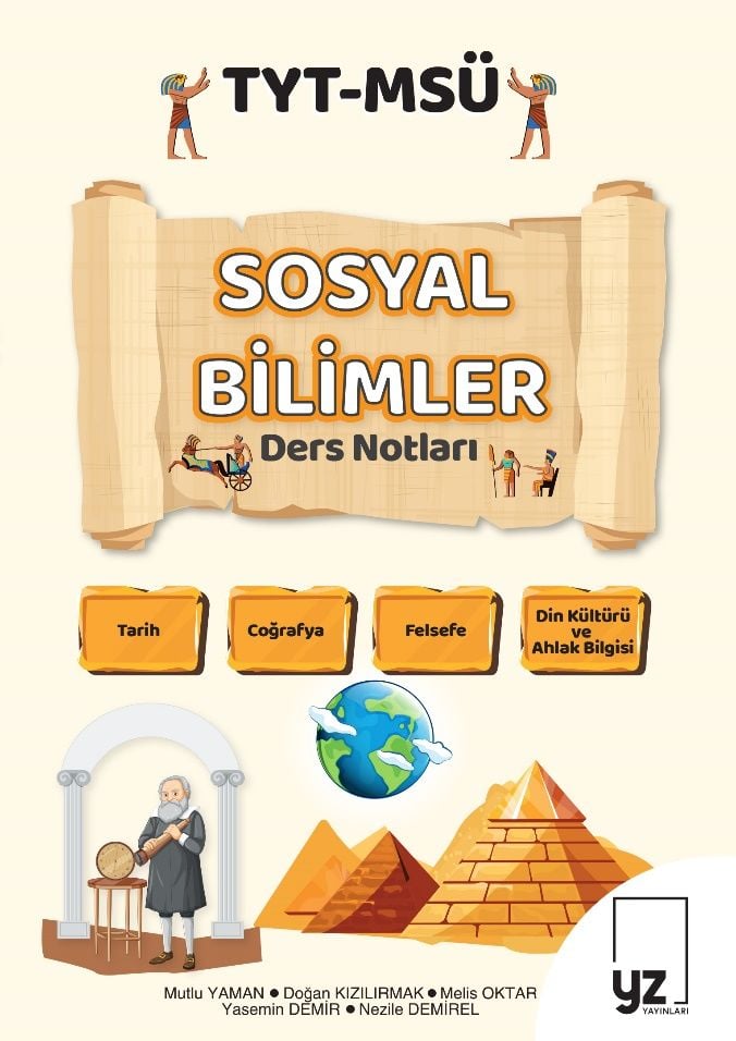 YZ Yayınları TYT MSÜ Sosyal Bilimler Ders Notları