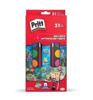 Pritt 21 Renk Büyük Boy Sulu Boya