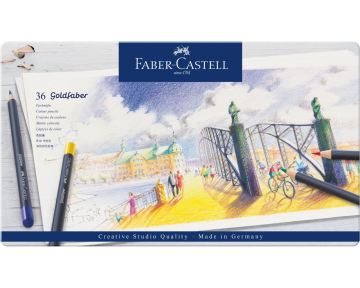 Faber Castell Goldfaber 36 Renk Kuru Boya Kalemi Seti