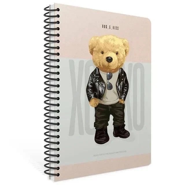 Gıpta Xoxo Spiralli Gri Karton Kapak 80 Yaprak A4 Çizgili Defter