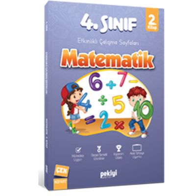 Pekiyi Yayınları 4. Sınıf Matematik Etkinlikli Çalışma Sayfaları 2. Kitap