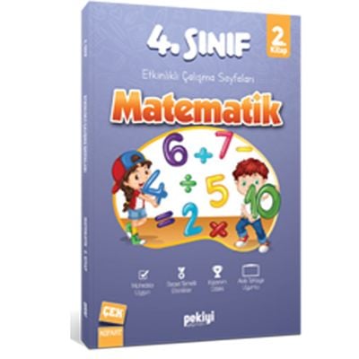 Pekiyi Yayınları 4. Sınıf Matematik Etkinlikli Çalışma Sayfaları 2. Kitap