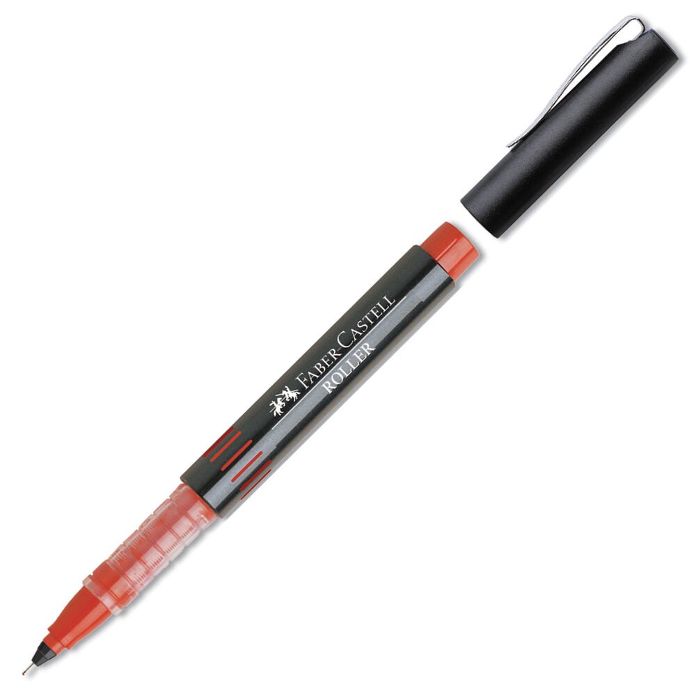 Faber Castell Needle Point 5405 İğne Uç 0.5 Kırmızı Roller Kalem