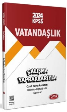 Data Yayınları 2024 KPSS Vatandaşlık Çalışma Yaprakları