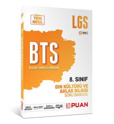 Puan Yayınları 8. Sınıf LGS Din Kültürü ve Ahlak Bilgisi BTS Beceri Temelli Soru Bankası
