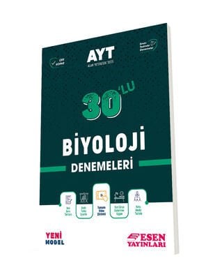 Esen Yayınları AYT Biyoloji 30 Deneme