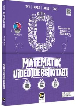 F10 Yayınları Mert Hoca TYT KPSS ALES DGS Sıfırdan Matematik Video Ders Kitabı