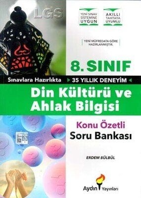 Aydın Yayınları 8. Sınıf Din Kültürü ve Ahlak Bilgisi Konu Özetli Soru Bankası