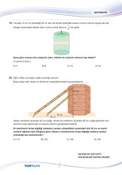 Puan Yayınları Tam Puan 8. Sınıf LGS 3 Deneme