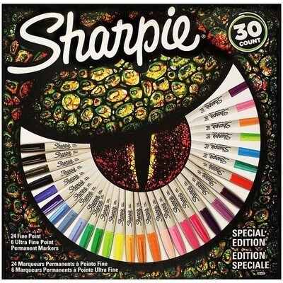 Sharpie Fine 30 Renk Kutulu Permanent Marker Kertenkele