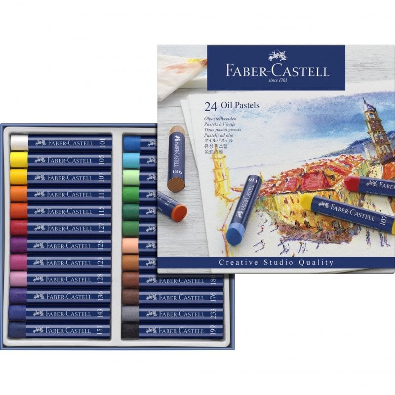 Faber Castell Goldfaber 24 Renk Yağlı Pastel Boya