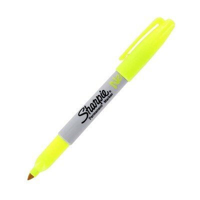 Sharpie Neon Sarı Yuvarlak Uç Permanent Marker