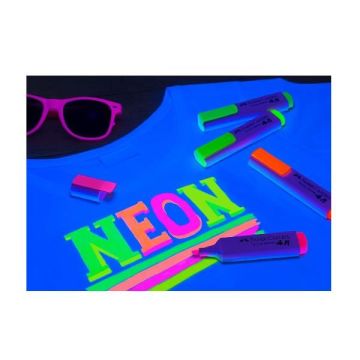 Faber Castell Neon 5 Renk Tekstil Marker Kalem Seti