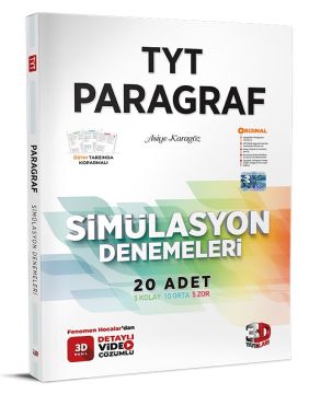 3D Yayınları TYT Paragraf Simülasyon 20 Deneme