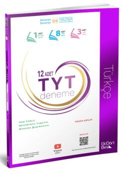 ÜçDörtBeş Yayınları 2024 TYT Türkçe 12 Deneme