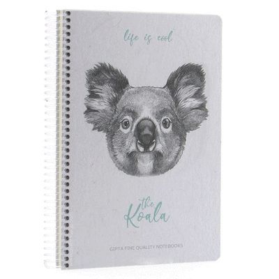 Gıpta Life Is Cool The Koala Spiralli Sert Kapak 120 Yaprak 17*24 Çizgili Defter