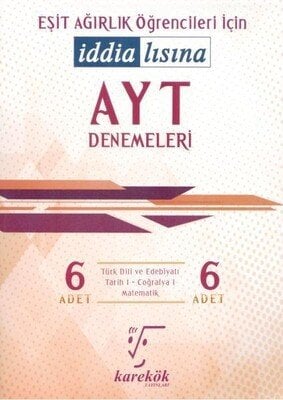 Karekök Yayınları AYT Eşit Ağırlık 6 Deneme