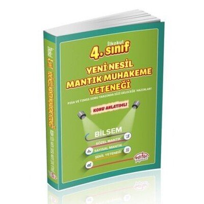 Editör Yayınları 4. Sınıf Bilsem Yeni Nesil Mantık Muhakeme Yeteneği