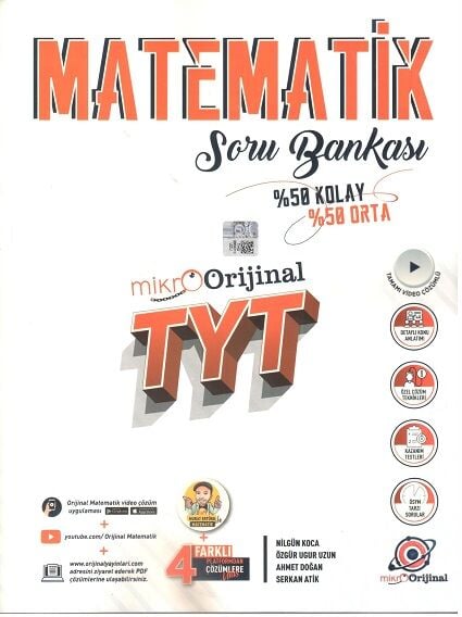 Orijinal Yayınları TYT Matematik Mikro Soru Bankası