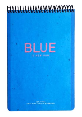 Gıpta New Notes Spiralli Blue Is New Pink Sert Kapak 100 Yaprak 17*24 Çizgili Bloknot