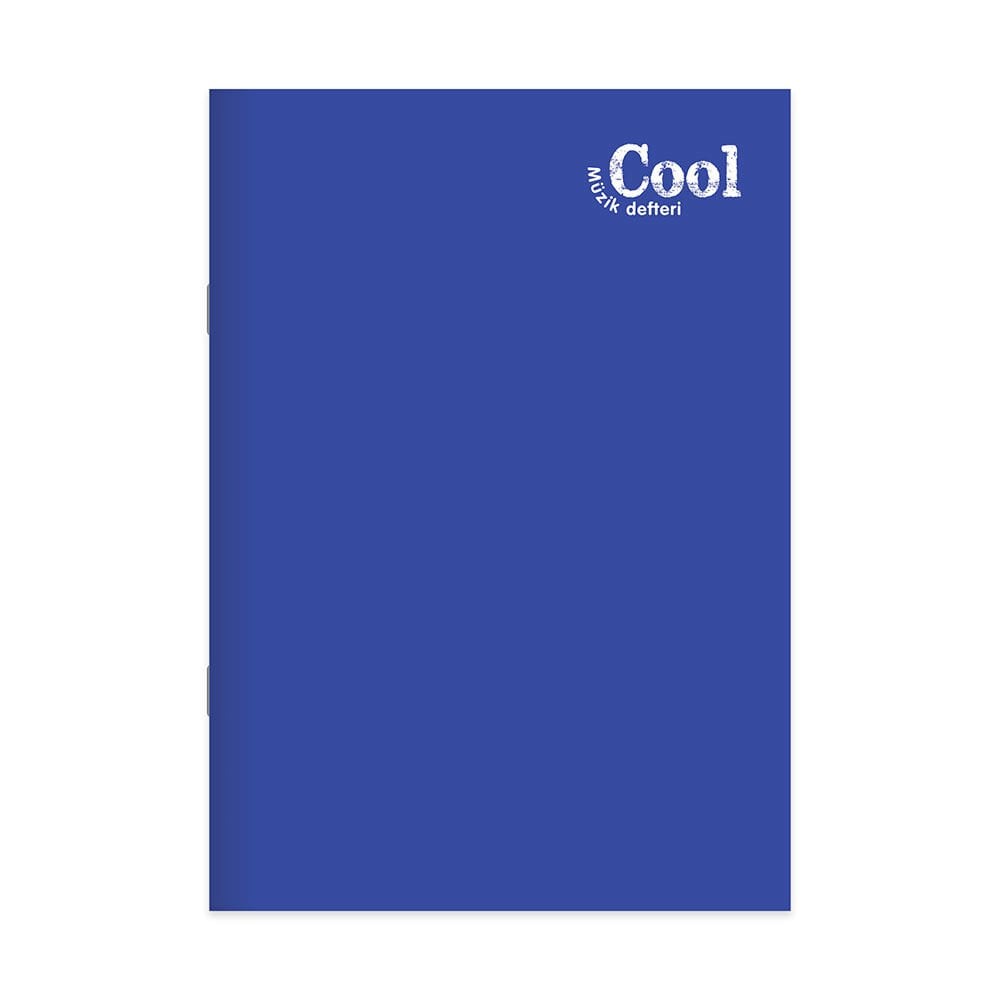 Keskin Color Cool Mavi Dikişli Plastik Kapak 40 Yaprak A4 Müzik Defteri