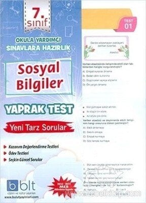 Bulut Eğitim ve Kültür Yayınları 7. Sınıf Sosyal Bilgiler Yaprak Test