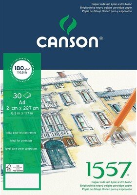 Canson 1557 A4 180 gr 20 Yaprak Spiralli Desen Çizim Defteri