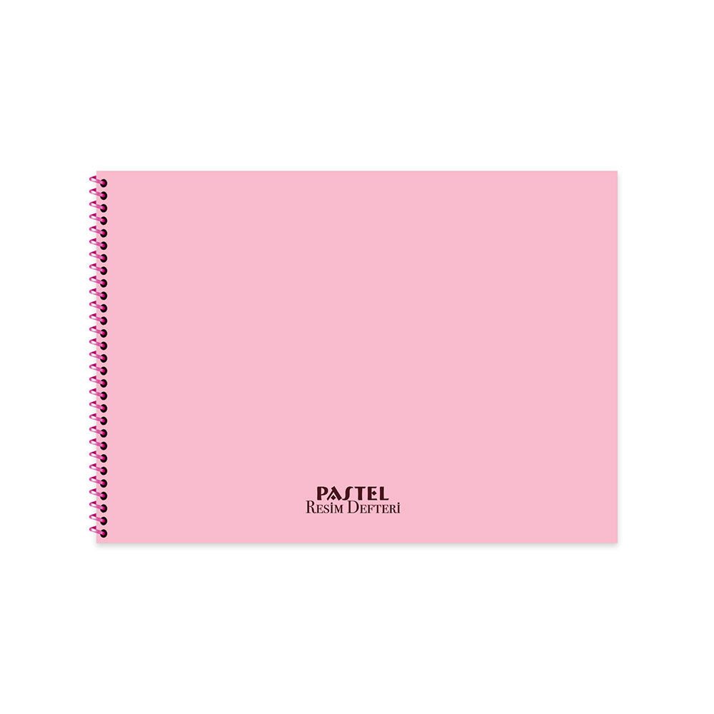 Keskin Color Pastel Pembe Plastik Kapak 20 Yaprak 25*35 Resim Defteri