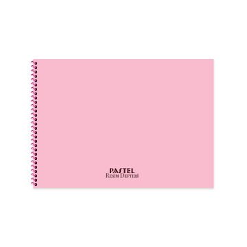 Keskin Color Pastel Pembe Plastik Kapak 20 Yaprak 25*35 Resim Defteri