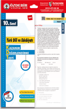 Özdebir Yayınları 10. Sınıf Türk Dili ve Edebiyatı Yaprak Test
