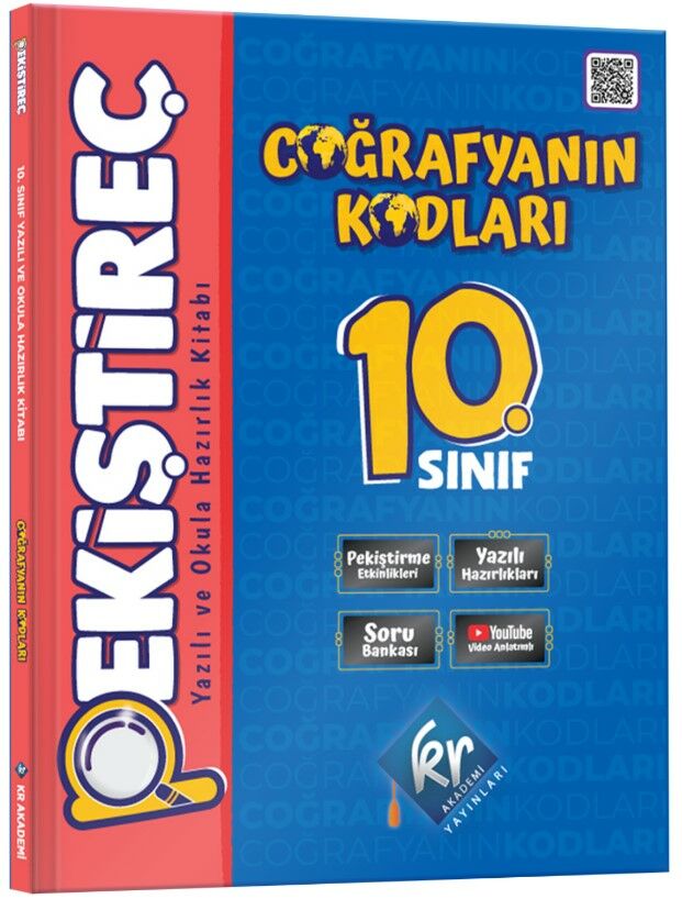 KR Akademi Coğrafyanın Kodları 10. Sınıf Coğrafya Pekiştireç Yazılı ve Okula Hazırlık Kitabı