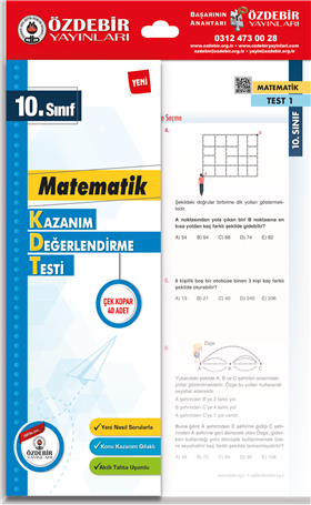 Özdebir Yayınları 10. Sınıf Matematik Yaprak Test