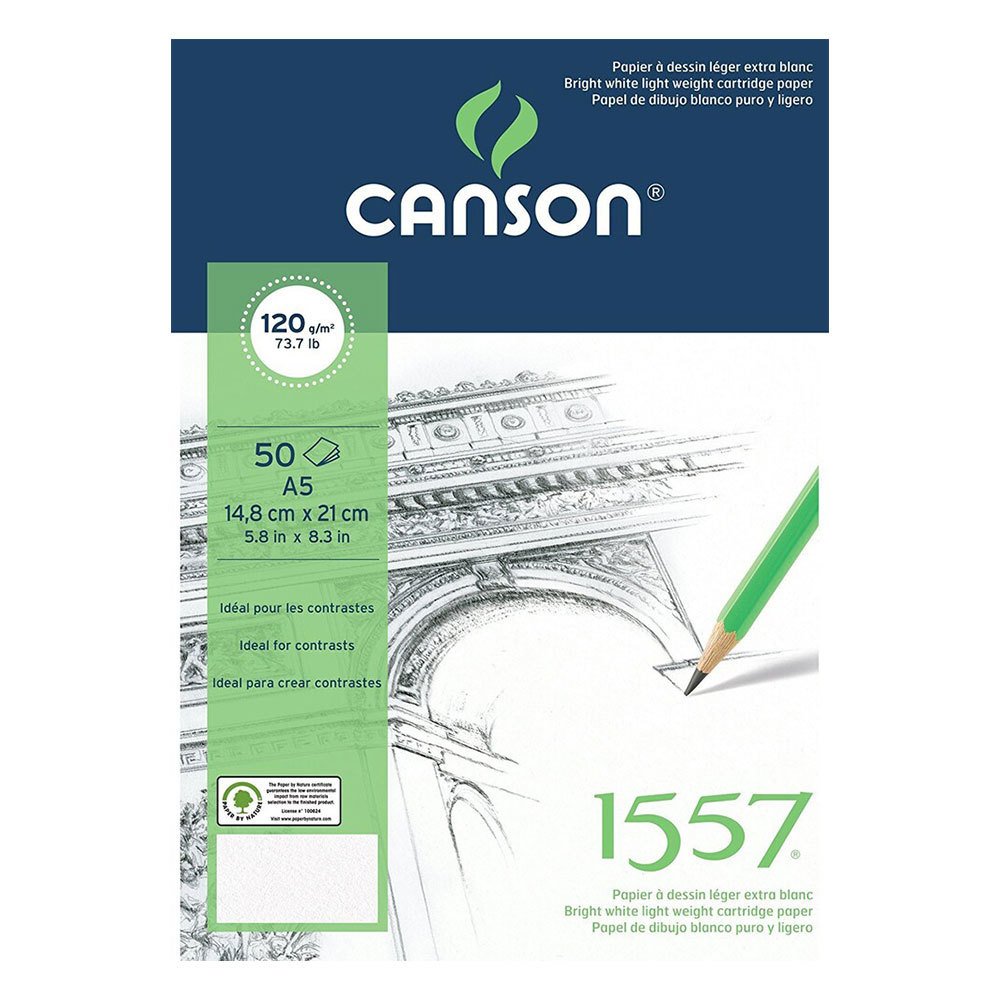 Canson 1557 A5 120 gr 40 Yaprak Spiralli Eskiz Defteri